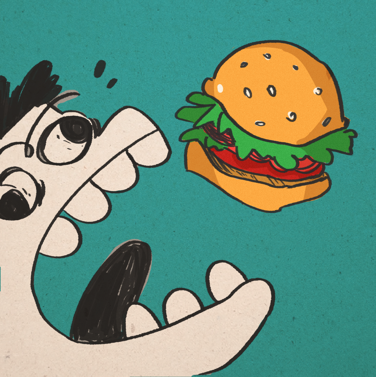 catch! throw! eat! in this game, you can play with food